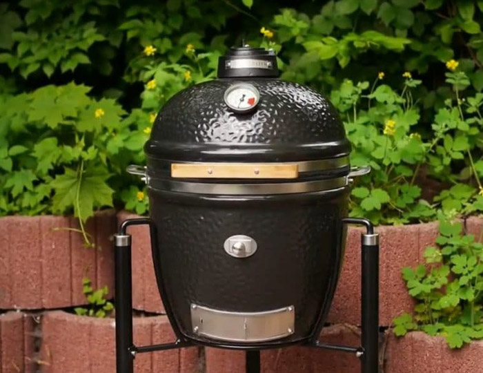 Keramički roštilj Monolith Le Chef Pro Black na kolicima