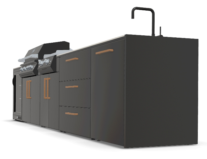 BBQ Kuhinja Brabura Line Base Black 500.4
